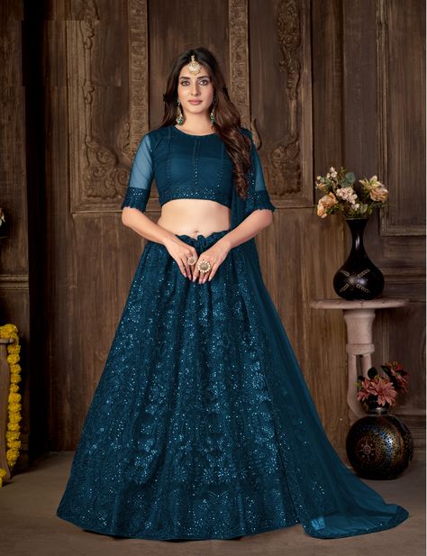 #lehenga #lehengacholi #weddinglehenga #bridallehenga #lehengas #designerlehenga #lehengalove #lehengasaree #lehengawedding #redlehenga #lehengainspiration #bridallehengas #lehengagoals #lehengablouse #lehengasmumbai #lehengasarees #sabyasachilehenga #lehengaindia #designerlehengas #lehengacholi #banarasilehenga #lehengasuit #lehengastyle #lehengasalwarsuit #lehengamurah #weddinglehengas #lehengadesigns #lehengabanglore #bollywoodlehenga #lehengacollection #bluelehenga #designerlehengacholi Lehenga Blue, A Line Lehenga, Net Lehenga Choli, Net Blouse, Black Lehenga, Bollywood Lehenga, Net Blouses, Lengha Choli, Blue Lehenga