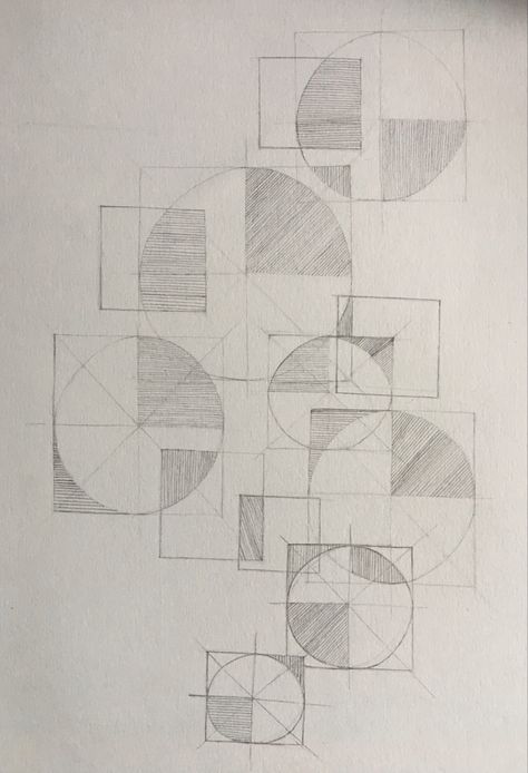 Architectural Composition Drawing, Circle Composition Design Architecture, Circle Composition Design, Architect Life, Circle Composition, Square Composition, Shape Composition, Geometric Shapes Drawing, Square Drawing