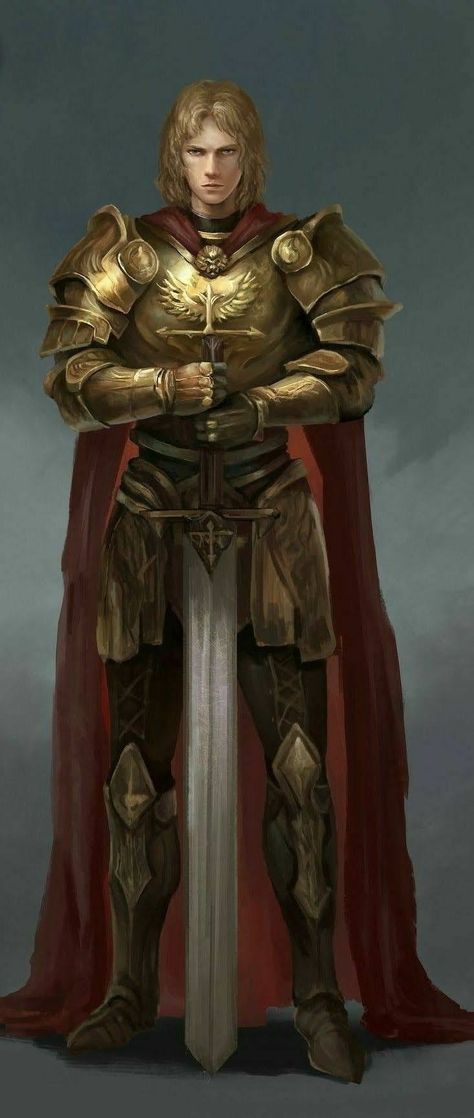 Armor With Cape, Greatsword Art, Paladin Fantasy Art, Fantasy Paladin, Cleric Paladin, Dungeons And Dragons Paladin, Paladin Armor, Dnd Paladin, Plate Armor