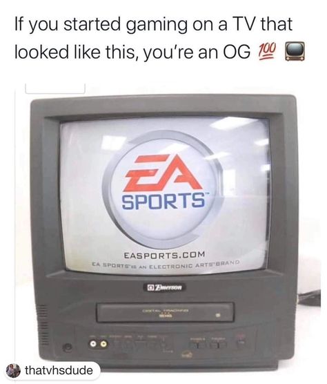 #Repost @thatvhsdude with @get.repost ・・・ I did and that EA sports screen hit me with lot of nostalgia #vhs #vhscollector #vhscommunity #gaming #gamerlife #gamer #retro #nostalgia #throwback #videogames #meme #retrogaming #easports #playstation #memes #nostalgic #oldschool #fyp Retro Nostalgia, Ea Sports, Electronic Art, Gamer Life, Gatorade Bottle, Retro Gaming, Playstation, Gaming, Screen