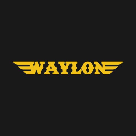 Country Music Logo, Waylon Tattoo, Waylon Jennings Tattoo, Waylon Jennings Logo, Singer Logo, Neat Tattoos, Music Logos, Shirt Images, Junkyard Dog