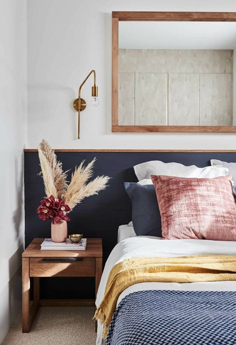 Extra Wide Headboards: 3 Different Looks | Centsational Style Home Renovation Costs, Melbourne Home, Modern Renovation, Paintings Art, Couples Gift, House Renovation, Cheap Decor, Contemporary Bedroom, Rustic Furniture