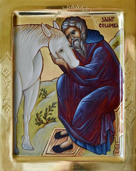 Facebook St Columba, Icon Painting, Egg Tempera, Mother Of God, Ancient Technology, Orthodox Icon, Holiday Icon, Christian Symbols, Byzantine Art