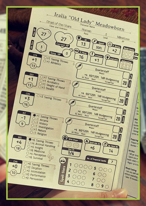 Highly specialized character sheets for your d&d game not only specific to your class, but even your subclass selection! We’ve included places to track every relevant resource easily and included tons of additional space for abilities as you level up. Even includes class quick references so if you ever forget something no need to drag out your books or look online – just turn the page! Dnd Druid Character, Druid Character Sheet, Dnd Character Journal, Druid Character, Rpg Character Sheet, Character Journal, Dnd Druid, Turn The Page, Sleight Of Hand