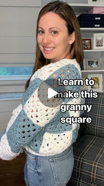 Jennifer Dolores ✨ on Instagram: "Imagine turning a single granny square into your favorite wardrobe piece! 🧶

✨Think cozy sweaters, stylish pullovers, boho bags and more! ✨

You can break down the most complex patterns by taking them one square at a time! 

Watch this reel, start a square, and imagine the possibilities! 💫

Want to make this granny square? Save this reel for later. ✅

🌟Follow me for more crochet inspiration. 🧶😊

#crochet #crochetinspiration #sharethecrochetlove #crochetpattern #crochetallday #crochettutorial #crocheter #crochetersofinstagram #crochetersoftheworld #crochetersofig #crocheting #crochetingisfun #instacrochet #grannysquare #grannysquaretherapy #yarn #yarnlove" Granny Square Pullover Pattern, Granny Square Pullover, Crochet Fashion Patterns, Boho Bags, Cozy Sweaters, Crochet Fashion, Crochet Tutorial, Granny Square, Crochet Patterns