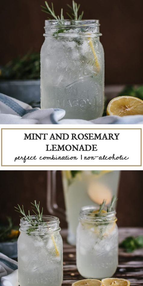 Rosemary Lemonade, Mapo Tofu, Fancy Drinks, Lemonade Recipes, Smoothie Drinks, Non Alcoholic Drinks, Tea Recipes, Refreshing Drinks, Cocktail Drinks