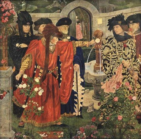 Causes of the Wars of the Roses Raphaelite Art, Tudor Dynasty, Temple Gardens, Medieval England, Red And White Roses, Wars Of The Roses, Richard Iii, San Michele, English History