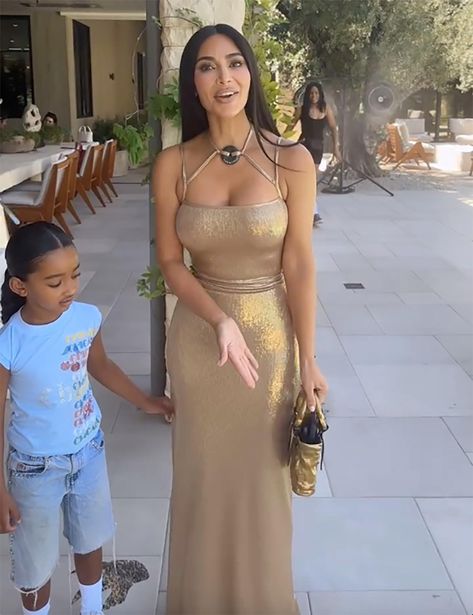 Khloé Kardashian roasts Kim for wearing gown to son's birthday Kim Kardashian Birthday Outfit, Kim Kardashian Red Carpet Looks, Kim Kardashian Sequin Dress, Kim Kardashian 2012, Young Kim Kardashian, Khloe Kardashian Outfits, Khloe Kardashian Style, Kim Kardashian Outfits, Kim K Style