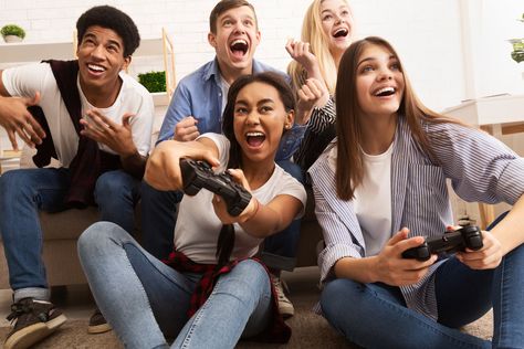 Forget GameStop -- These Are the 3 Gaming Stocks You Should Be Buying  Motley Fool Friends Eating, Andy Capp, Game Stick, Teen Friends, Game Based Learning, Eating Pizza, Tennis Match, Retro Videos, Online Checks