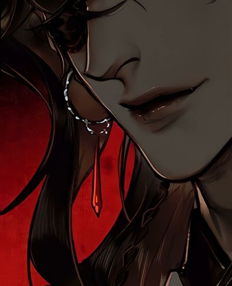 #mxtx Hua Cheng Eyes, San Lang Manhua, San Lang Icon, Wei Wuxian Icon, Red Pfp, Hua Cheng, Webtoon Comics, Im Going Crazy, Heaven's Official Blessing