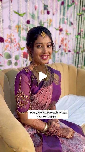 Kanjeevaram Sarees Wedding, Latest Bridal Sarees, Bride Sarees, Kanjeevaram Sarees, South Indian Weddings, When You Are Happy, Wedding Saree Indian, Bridal Sarees, Wedding Saree