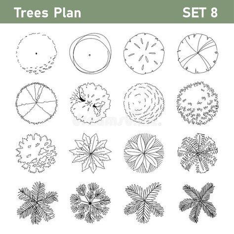 Free Hand Drawn Doodle Plan View Tree Stock Illustrations – 18 Free Hand Drawn Doodle Plan View Tree Stock Illustrations, Vectors & Clipart - Dreamstime Tree Cad Block, Trees Top View, Architecture Design Presentation, Tree Doodle, Landscape Design Drawings, Landscape Architecture Drawing, Tree Plan, Free Hand Drawing, Art Drawings Sketches Pencil