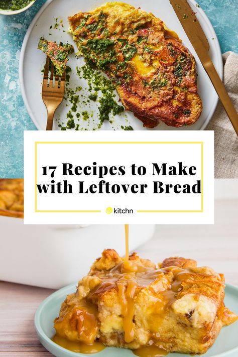 From croutons to breadcrumbs to frittatas to gazpacho, here are the best recipes to make with dry, stale leftover bread. Ways To Use Up Bread, What To Make With Bread Crumbs, Leftover Brioche Recipes, Leftover White Bread Recipes, Stale Italian Bread Recipes, Recipes With Stale Bread, Recipes Using Stale Bread, What To Do With Leftover Bread, Old Bread Recipes What To Do With