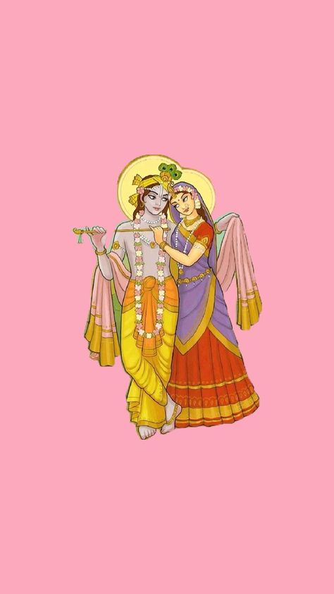 Radhekrishna Wallpaper, Krishna Devotee, Iskcon Vrindavan, Shri Radha, Colorful Canvas Art, Sanskrit Quotes, Krishna Drawing, Phone Wallpaper Boho, Kerala Mural Painting