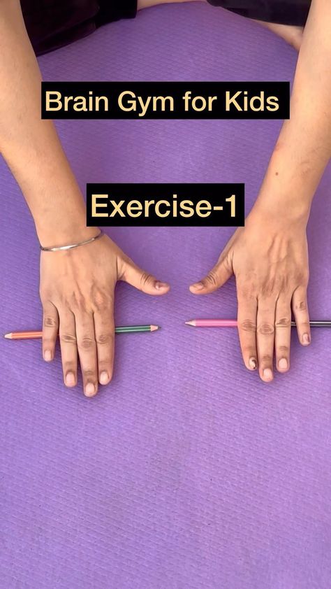 Maninder Kaur | 7 Brain Boosting exercises with Pencil for kids || Stimulate Left & Right Brain with Pencils || Crossing Midline Exercises || Home made... | Instagram Physical Activity For Kids, Brain Gym For Kids, Motor Planning, Physical Activities For Kids, Body Gym, Brain Gym, Right Brain, Body Balance, Activity For Kids