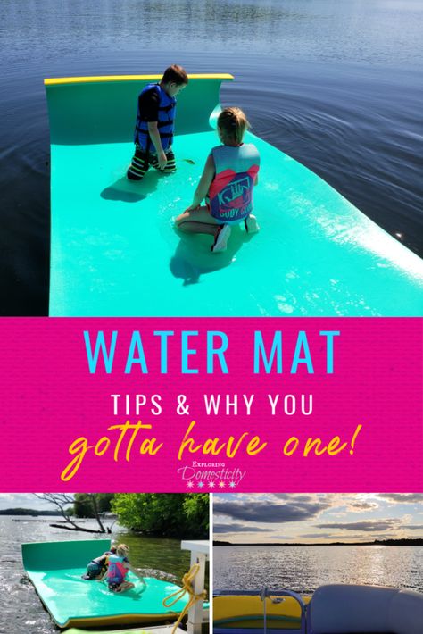 Summer Boating, Lake Toys, Lake Floats, Floating Mat, Boat Days, Water Pad, Lake Fun, Water Mat, Family Vacation Spots