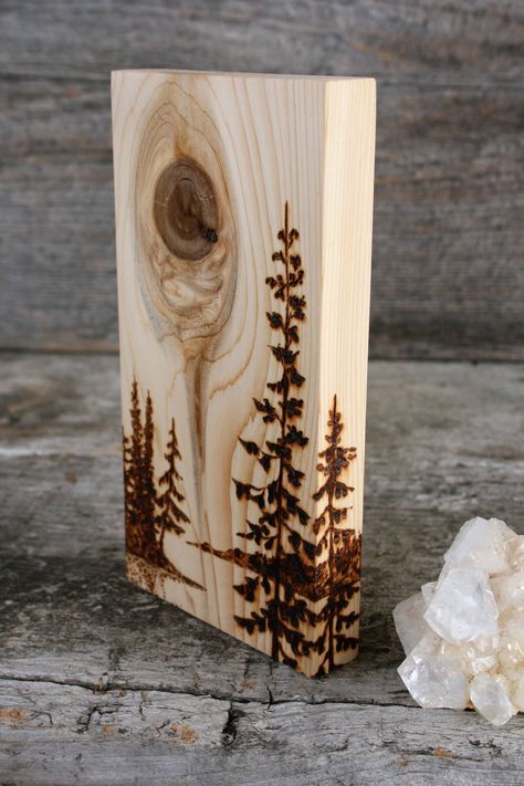 Tree Wood-Burning Art - Bing Cute Diy Crafts, Boom Kunst, Woodworking Plans Patterns, Diy Tumblr, Woodworking Projects Furniture, Beginner Crafts, Woodworking Projects For Kids, Woodworking Furniture Plans, Wood Burning Crafts