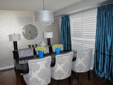 teal dining room ideas | Teal Drape Design Ideas, Pictures, Remodel, and Decor Teal Dining Room Ideas, Decorate Dining Room, Teal Dining Room, Dining Room Teal, Dining Room Ideas, Designer Drapes, Ideas Pictures, Pictures Ideas, Photos Ideas