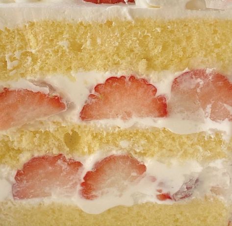 A Piece Of Cake, Piece Of Cake, Strawberry Shortcake, Strawberries, Cake, White