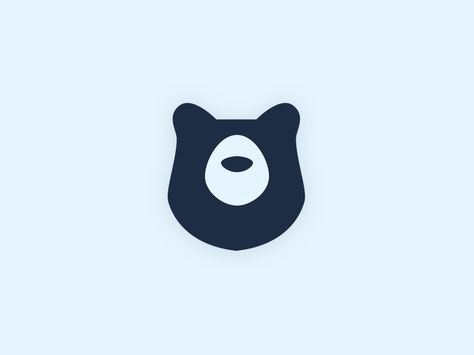 Bear Icon by @alyweir | soo cute! Bear Logo Inspiration, Dk Logo, Leon Logo, Bear Logo Design, Bear Icon, News Logo, Logo Animal, Inspiration Logo Design, Bear Tattoos