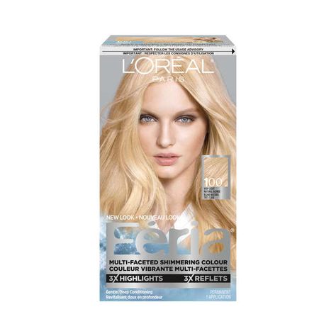 L'Oreal Paris:Feria Very Light Natural Blonde 100 (Pure Diamond) | Beauty Lifestyle Wiki | Fandom Light Natural Blonde, Darker Hair, Color Conditioner, Dimensional Color, Natural Blonde, Blonde Tones, Beautiful Hair Color, Beige Blonde, Natural Blondes