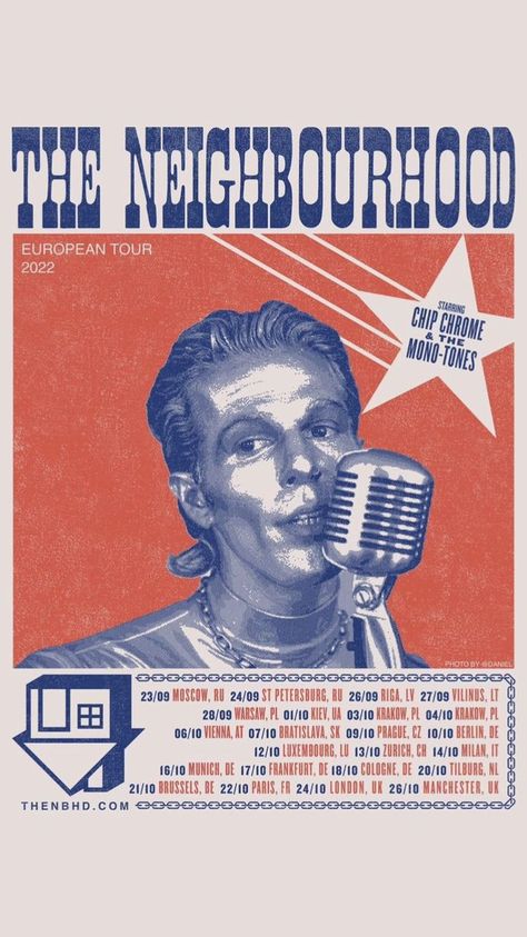 The Neighbourhood Poster, Neighbourhood Poster, Tour Poster, The Neighborhood, The Neighbourhood