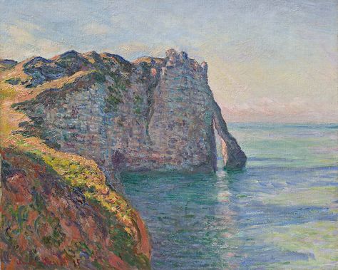 W 1018 - Claude Monet - The cliffs of the Porte d'Aval (ne… | Flickr Etretat France, Claude Monet Paintings, Claude Monet Art, Denver Art Museum, Monet Art, Monet Paintings, Camille Pissarro, The Cliff, Johannes Vermeer