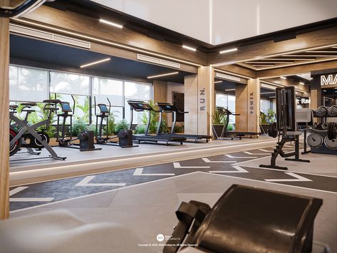 Luxurious Gym, Home Gym Design Luxury, Fitness Center Design, Boutique Gym, Gym Center, Dream Home Gym, Gym Design Interior, Gym Wallpaper, Hotel Gym