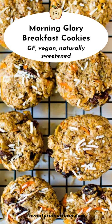 Ambitious Kitchen Breakfast Cookies, Morning Glory Cookies, Heart Breakfast, Natural Nurturer, Nutritional Snacks, Raw Recipes, Vegetarian Lifestyle, Cookies Vegan, Egg Free Recipes