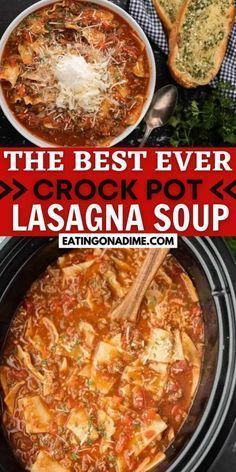 Crock Pot Lasagna Soup, Crockpot Lasagna Soup Recipe, Crock Pot Lasagna, Crockpot Lasagna Easy, Slow Cooker Lasagna Soup, Lasagna Soup Crockpot, Easy Lasagna Soup, Crock Pot Lasagna Recipe, Lasagna Soup Recipe