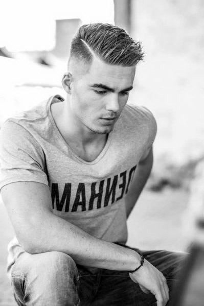 White Guy Haircuts, Guy Haircuts, Hard Part Haircut, Military Hair, Guy Hair, Popular Short Haircuts, White Guy, Mens Hairstyles Medium, Cool Hairstyles For Men