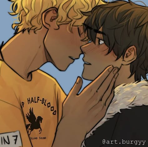 Percy Jackson Fanart, Solangelo Fanart, Percy Jackson Drawings, Percy Jackson Comics, Zio Rick, Percy Jackson Ships, Will Solace, Percy Jackson Fan Art, Percy Jackson Characters