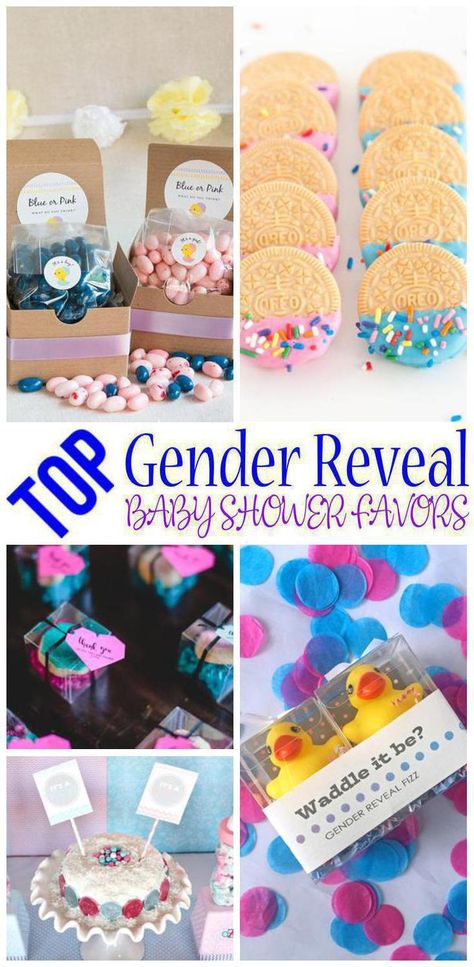 Gender Reveal Baby Shower Ideas, Creative Baby Shower Ideas, Best Gender Reveal, Party Favors For Boys, Baby Shower Favor Ideas, Cute Gender Reveal, Gender Reveal Favors, Unique Baby Shower Themes, Gender Reveal Party Favors