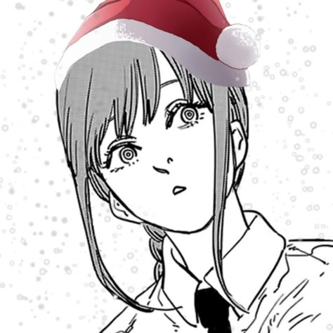 Makima Christmas, Christmas Pfp, Anime Christmas, Discord Pfp, Christmas Icons, Icons Pfp, Chainsaw Man, Cute Icons, Matching Icons