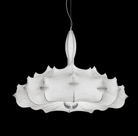 I think about this chandelier all the time.  Zepplin- Marcel Wanders Marcel Wanders Lamp, Flos Zeppelin, Room Chandeliers Bedrooms, Pendant Lamps Bedroom, Nordic Restaurant, Fabric Chandelier, Modern Style Living Room, Living Room Pendant Light, Marcel Wanders