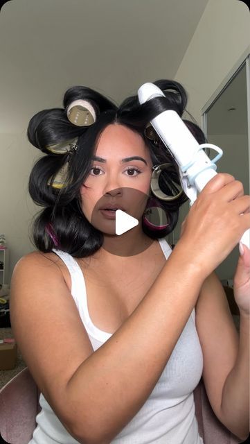 How To Do A Blowout, Fake Blowout, Blowout Hair Natural, At Home Blowout, Natural Hair Blowout, Curling Rods, A Blowout, Pin Curls, Blowout Hair