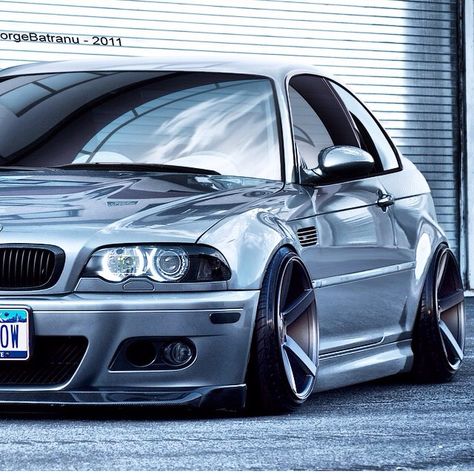 Im not into the whole aggressive poke stance stretch camber scene, but this looks dope! Widebody E30, E36 Wide Body Kit, E46 Stance, Bmw Wallpaper, Bmw Compact, Bmw Car Models, Bmw E36 Drift Car, E46 Touring, Bmw E46 Sedan