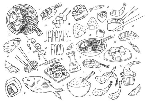 Food Sketches, Food Graphics, Food Doodles, China Food, Design Apps, Food Sketch, Simple Food, Cityscape Photos, Logo Banners