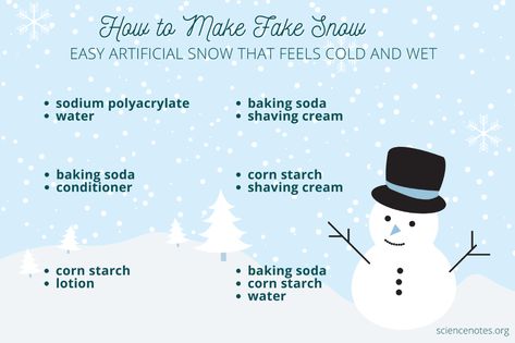 How to Make Fake Snow - Non-Toxic Artificial Snow Recipes How To Make Artificial Snow, How To Make Fake Snow, Fake Snow Recipe, Make Fake Snow, Corn Starch And Water, Paper Blinds, Snow Recipe, Recipes Only, Preschool Craft Activities