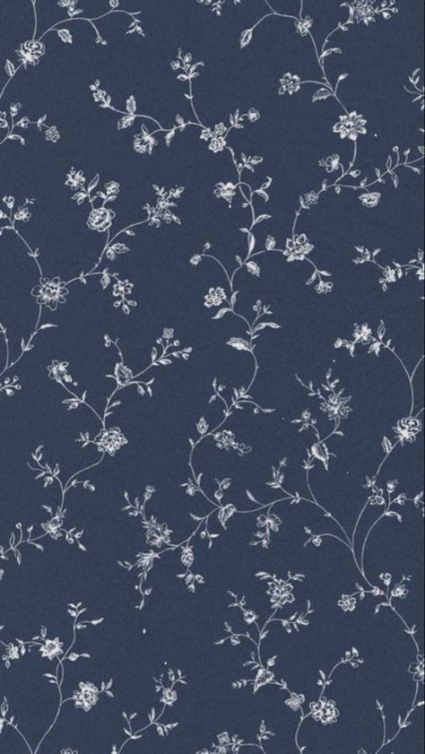 Blue Flowers Background, Blue Floral Wallpaper, Dark Blue Flowers, Blue Flower Wallpaper, Dark Blue Wallpaper, Iconic Wallpaper, Blue Wallpaper Iphone, Simple Phone Wallpapers, Patterns Wallpaper