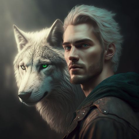 Man And Wolf Art, Wolf Shifter Aesthetic, Werewolf Fantasy Art, Wolf And Women, Half Wolf Half Human, Wolf Man Art, Werewolf Art Male, Werewolf Aesthetic Male, Man And Wolf