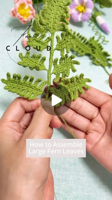 Unithread Crochet on Instagram: "🌿 Explore the art of crochet with this enchanting Fern Leaf tutorial! 🍃 Watch as I skillfully craft each delicate leaf, capturing the essence of nature‘s beauty. You can find the detailed pattern on my website, ready to inspire your crochet journey! 💫 #CrochetTutorial #FernLeaf #NatureInspired

🧶 Looking for more crochet patterns and inspiration? Dive into my website and unlock a world of creativity waiting to be explored! 🌼 #CrochetPatterns #HandmadeCrafts" Crochet Leaf Free Pattern, Fern Leaf, Crochet Leaves, Crochet Decoration, Your Crochet, Learn To Crochet, Crochet Tutorial, Crochet Flowers, Easy Crochet