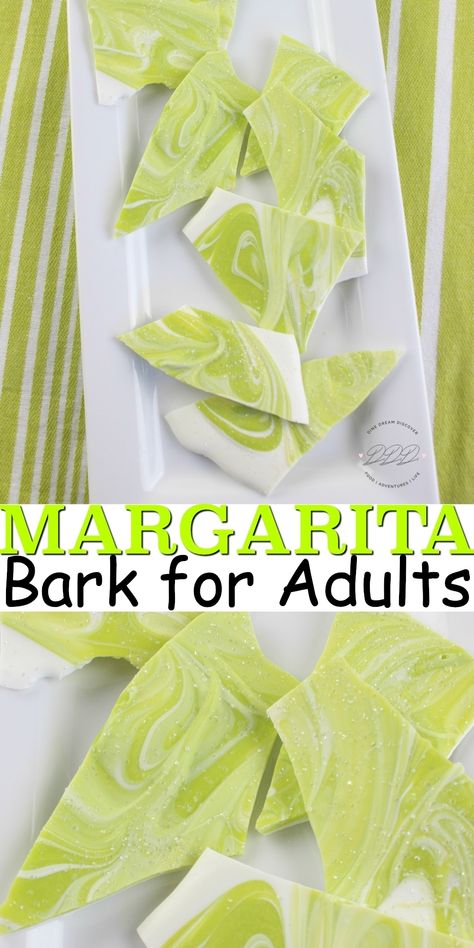 Margarita Bark, Alcohol Infused Desserts, Drunken Desserts, Infused Alcohol, Bark Candy, Alcoholic Treats, Boozy Cupcakes, Margarita Day, National Margarita Day