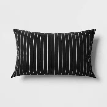 Bullseye Playground Dollar Spot Decor : Target Patio Pillows Outdoor, Comfy Seating, Patio Pillows, Outdoor Patio Chairs, Black Room, Black Pillows, Black Backdrops, Floral Squares, Pin Stripe