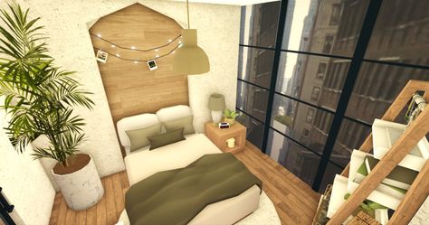 Aethstetic Bloxburg House, Bloxburg Suburban Bedroom Ideas, Bloxburg Bedroom Inspo Aesthetic, 2x3 Bloxburg Bedroom, Sage Green Bloxburg Bedroom, Bloxburg Inspo Bedroom, Bloxburg Farmhouse Room Ideas, Extra Bloxburg Room Ideas, Bloxburg Entryway Ideas Modern