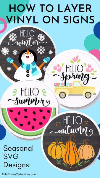 Vinyl On Wood Signs, Signs With Cricut, Vinyl On Wood, Wood Signs Diy, Holiday Wood Sign, Signs Diy, Winter Signs, Layered Vinyl, Handmade Signs