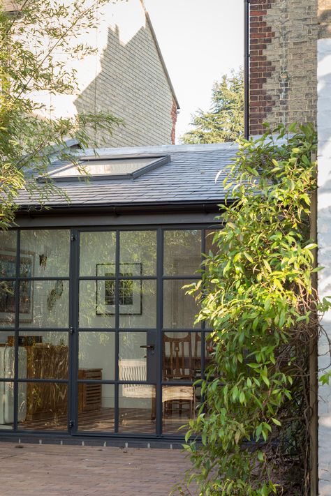 Before & After: Architects Breathe New Life Into A Dated Victorian Property | Crittal Doors Extension, Victorian Extension, Crittal Doors, Modern Conservatory, Orangery Extension, Cottage Extension, Conservatory Kitchen, Glass Conservatory, Garden Room Extensions