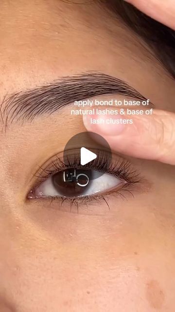 calphdiar 🦋 on Instagram: "How to diy look with cluster lashes 
#lashes#eyelashes#clusterlashes#clusterlashesextensions #lashesextension #eyelashesextension #amazonlashes#amazonfinds" How To Apply Eyelash Clusters, How To Put On Cluster Eyelashes, Eyelash Mapping Clusters, How To Apply Lash Clusters, Eyelash Cluster Mapping, Cluster Lash Mapping, Lashes Tutorial, Cluster Eyelashes, Lash Clusters