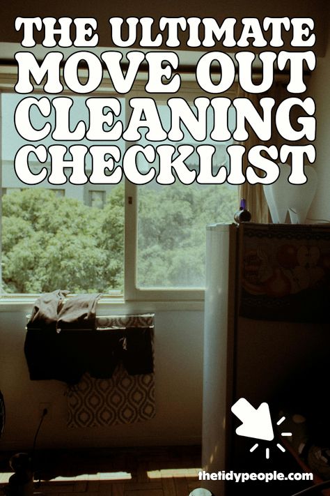 Grab this guide that goes over EVERY surface that you'll need to clean to effectively complete your move out clean to list your home or get the deposit back on your rental. Apartment Move Out Cleaning Checklist, Moving Out Cleaning Checklist, Moving Cleaning Checklist, Cleaning Bedroom Checklist, Move Out Cleaning Checklist, Ultimate Cleaning Checklist, Moving Out Checklist, Rental Upgrades, Tips For Moving Out