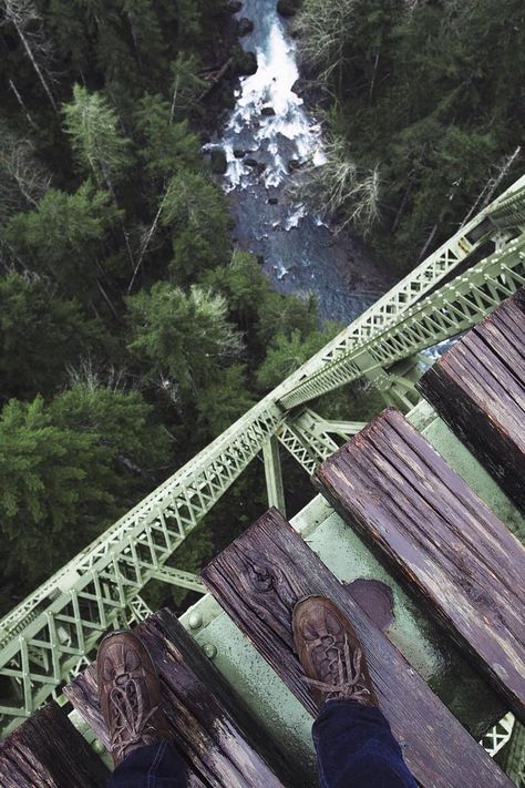 Vance Creek Bridge in Washington Seven Mile Bridge, Trestle Bridge, Creek Bridge, Railroad Bridge, Alone Together, Outdoor Exploration, Vsco Filter, Bad Weather, Research Report